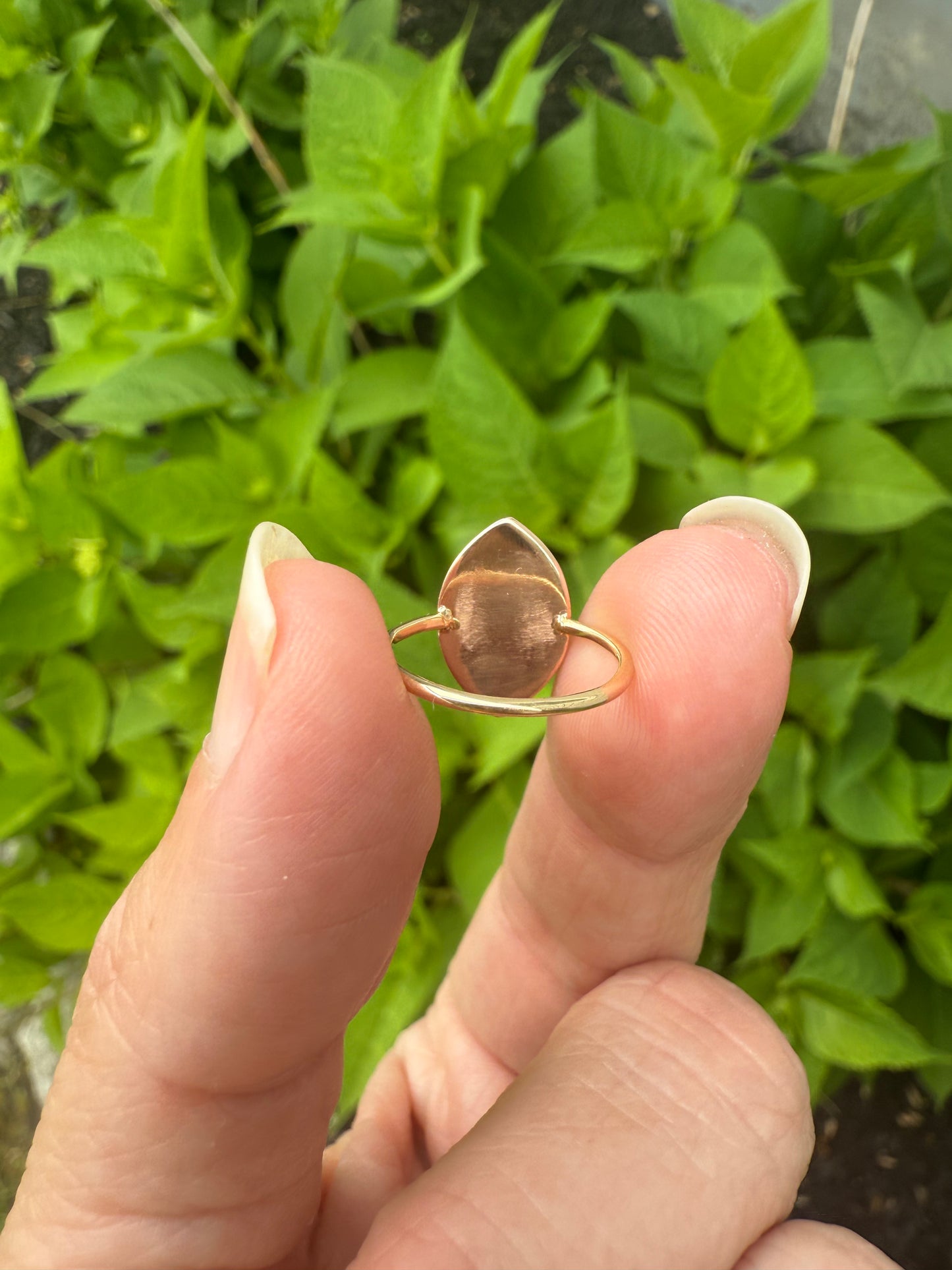 Antique 14k Yellow Gold Jade Stick Pin RIng