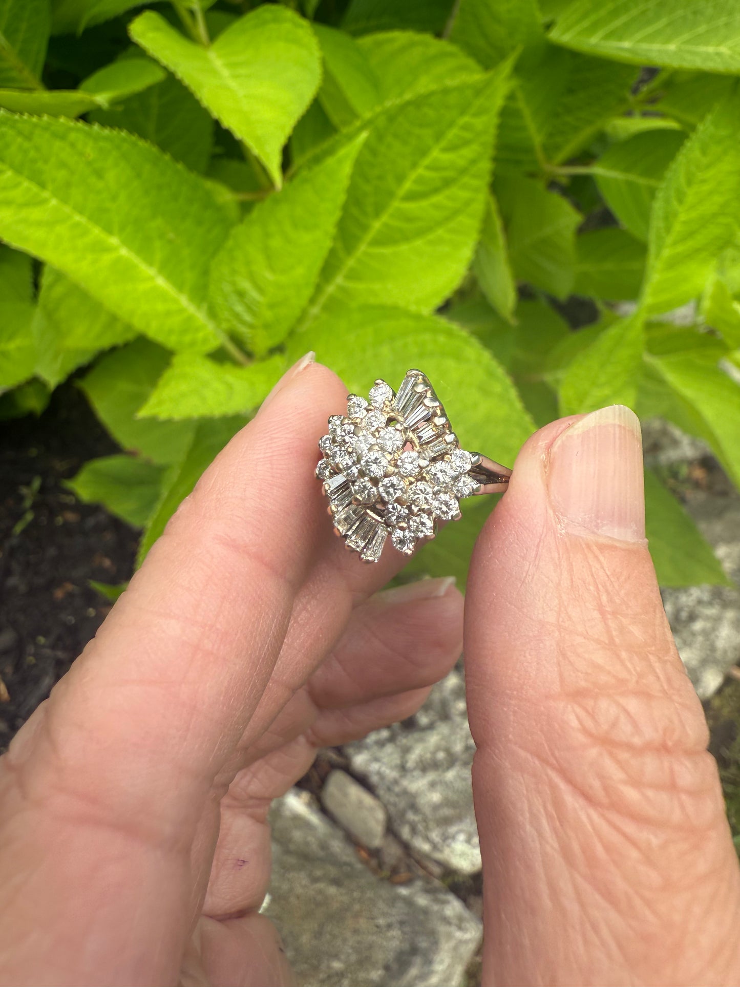 Vintage Diamond Ballerina RIng
