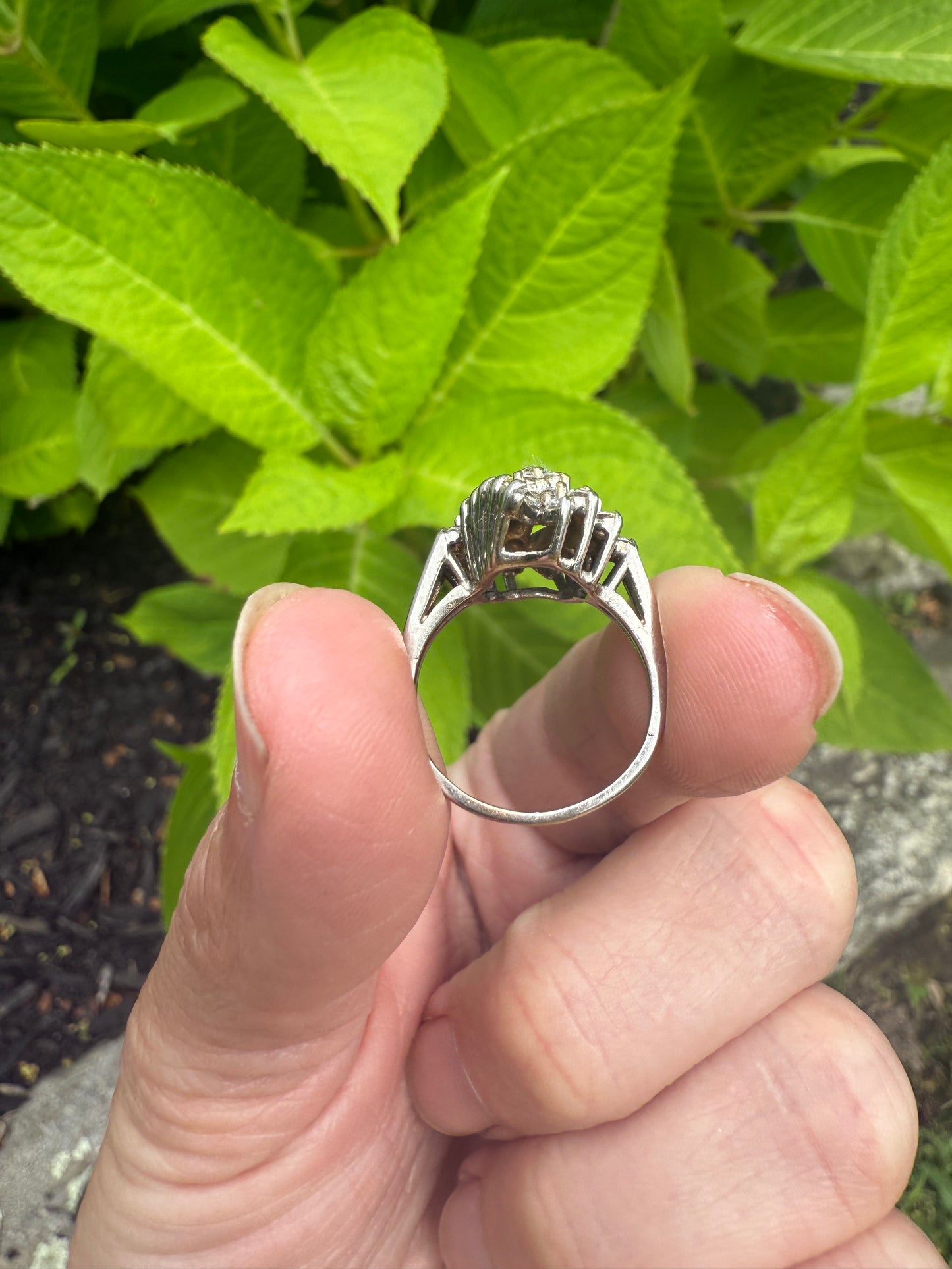 Vintage Diamond Ballerina RIng