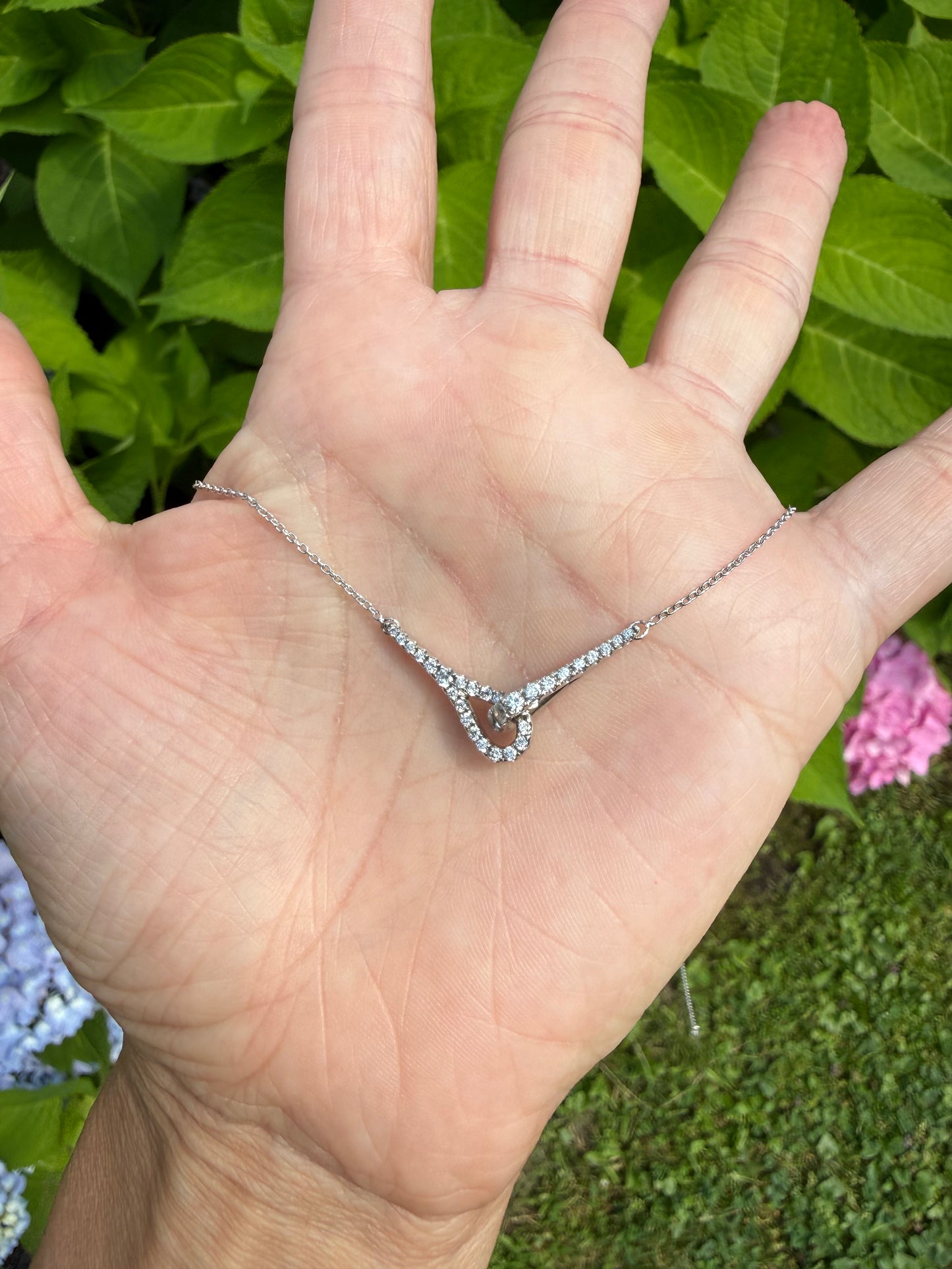 Asymmetrical Diamond Necklace
