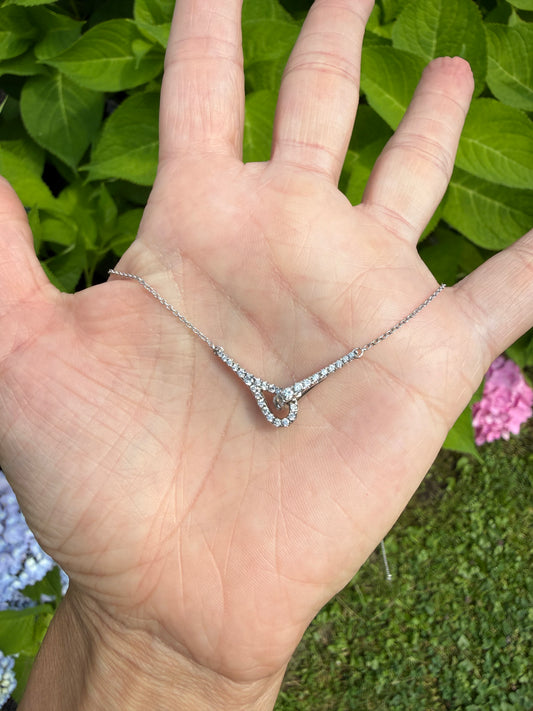 Asymmetrical Diamond Necklace