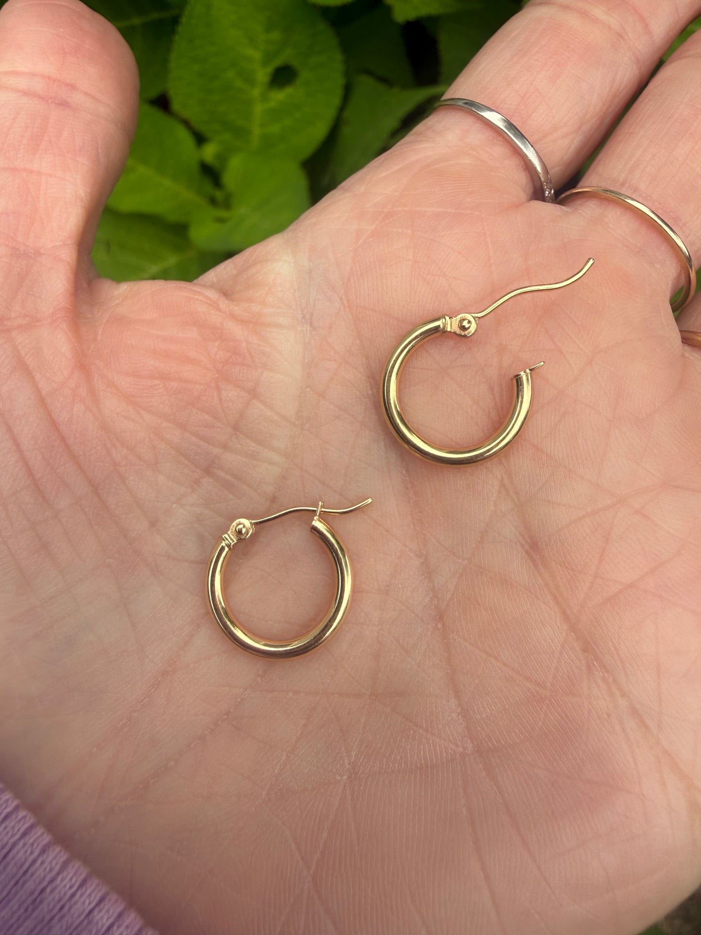 The Perfect Petite Gold Hoops