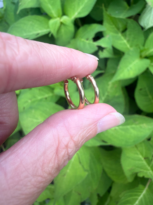 The Perfect Petite Gold Hoops