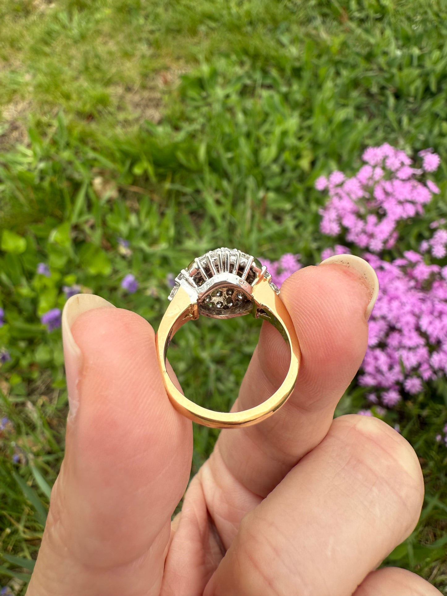 Vintage 14k Yellow Gold Diamond Ring