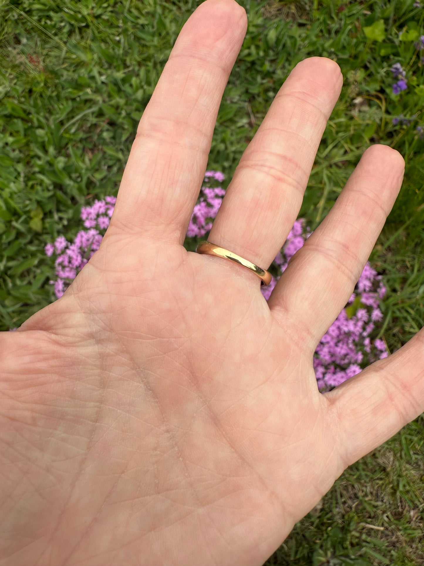 Vintage 14k Yellow Gold Ruby and Diamond Ring