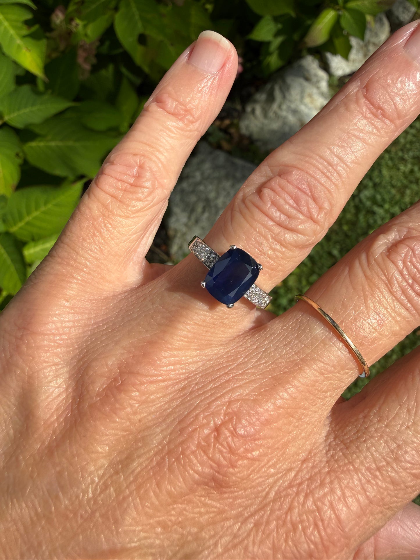 Sapphire and Diamond Ring