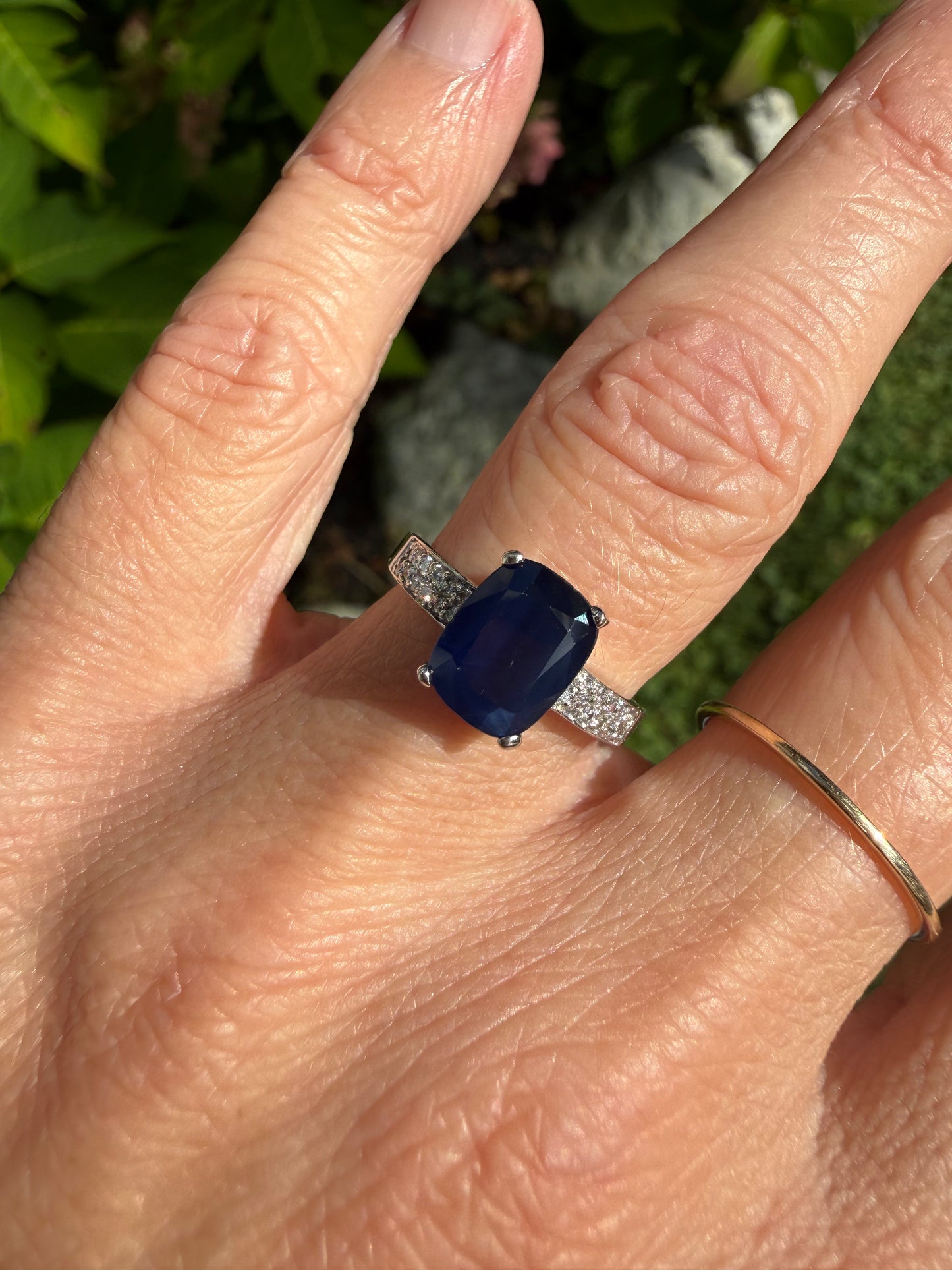 Sapphire and Diamond Ring
