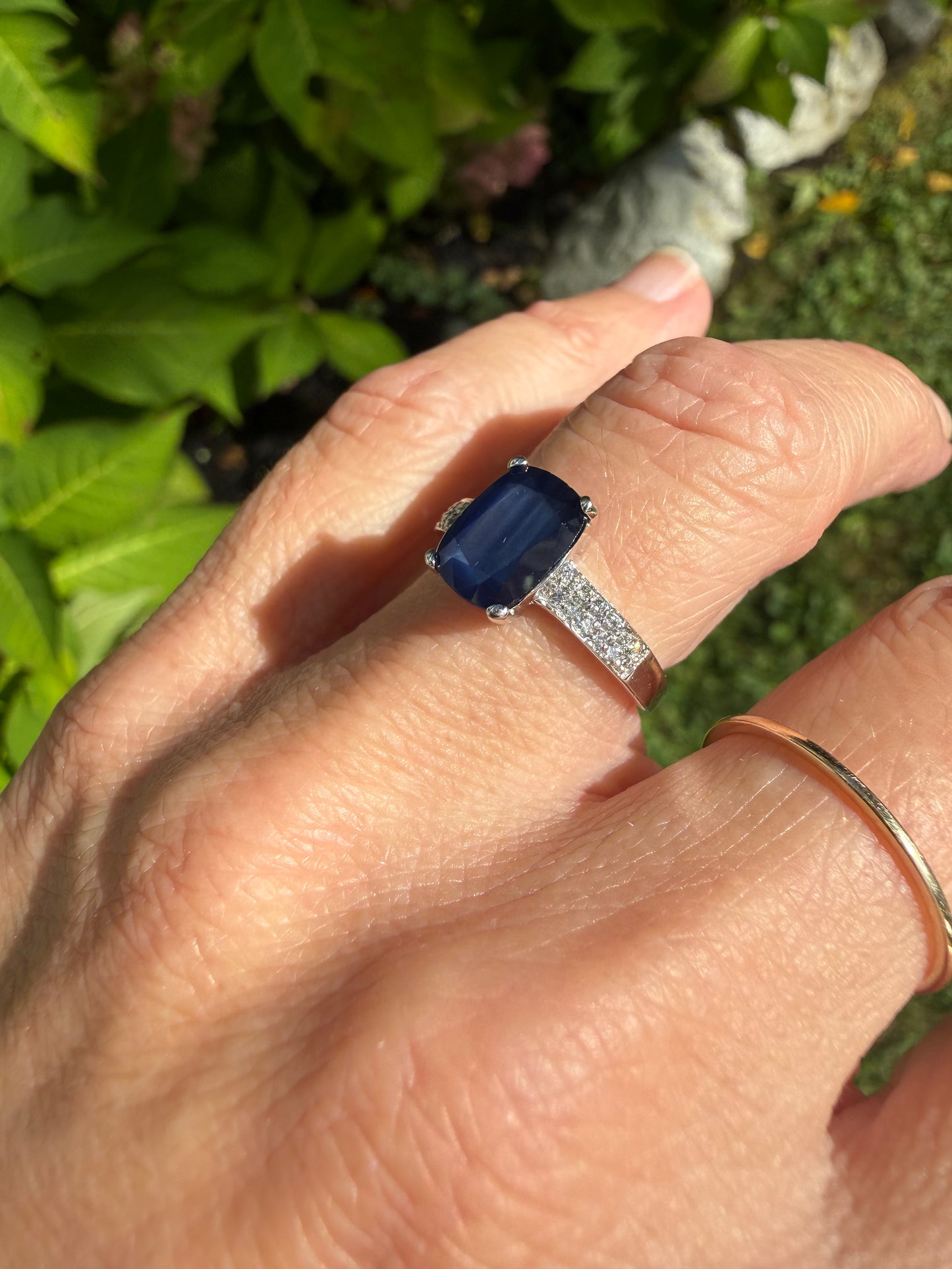 Sapphire and Diamond Ring