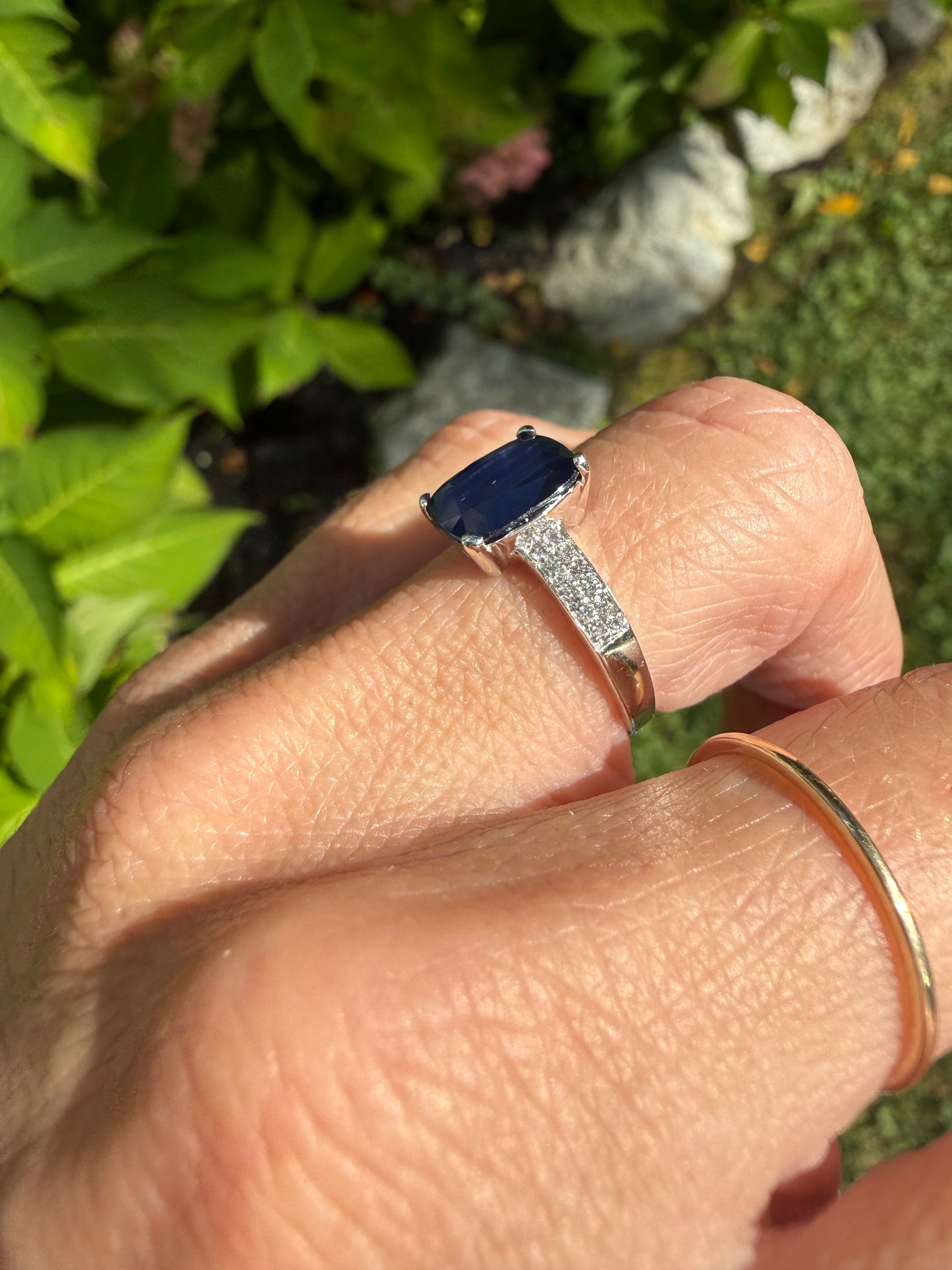 Sapphire and Diamond Ring
