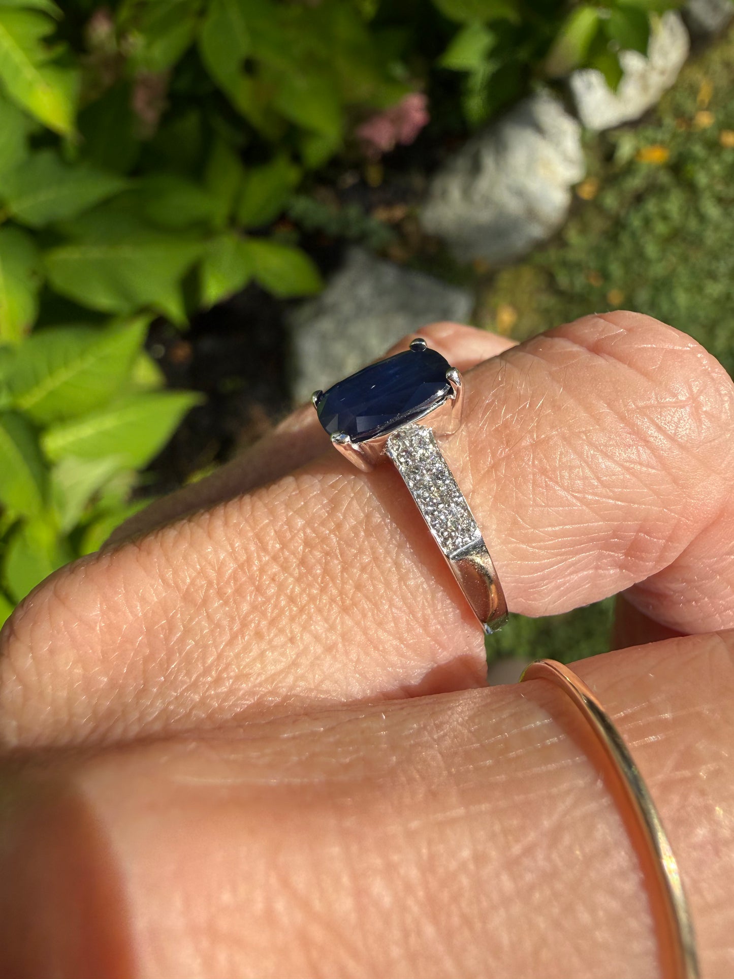 Sapphire and Diamond Ring