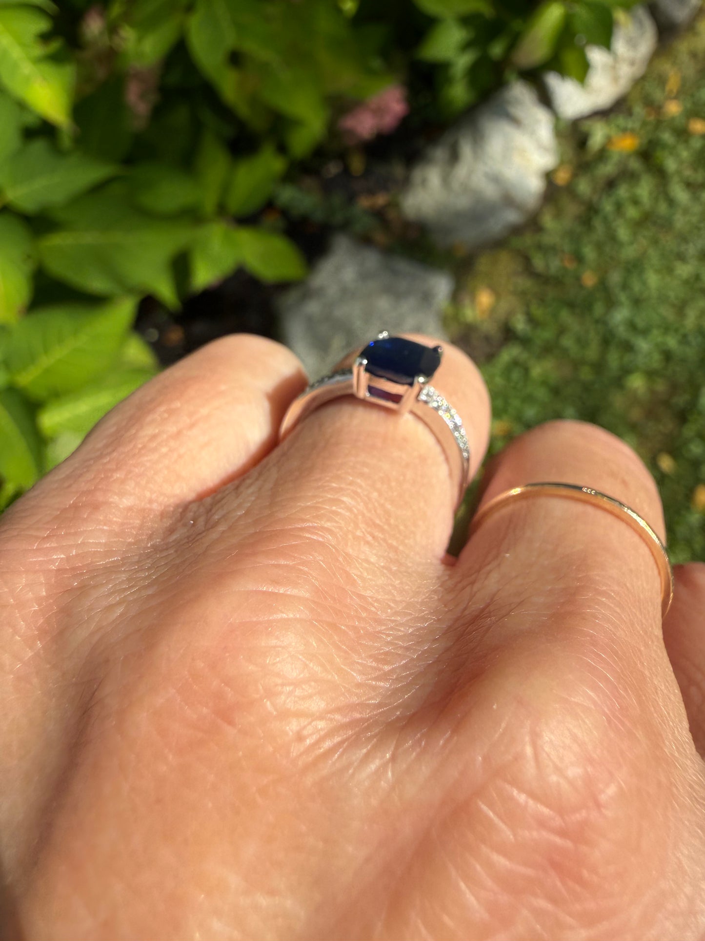 Sapphire and Diamond Ring