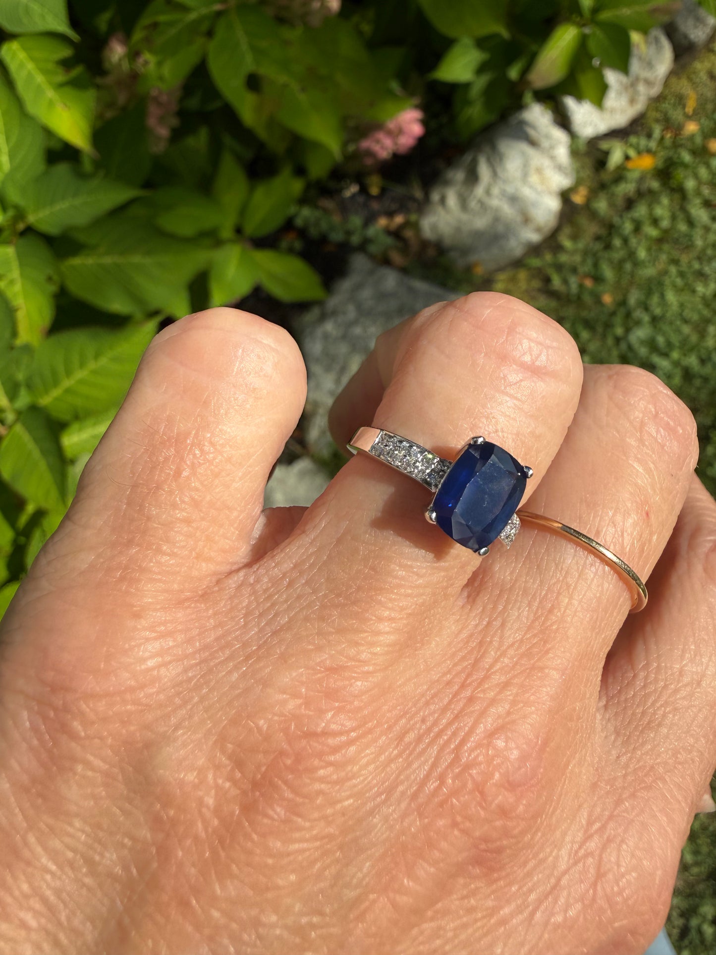 Sapphire and Diamond Ring