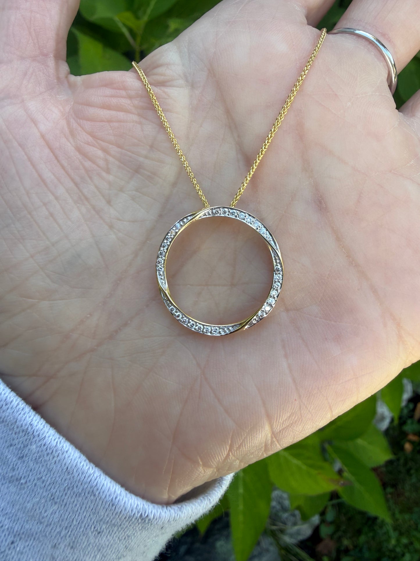 Diamond Circle Pendant