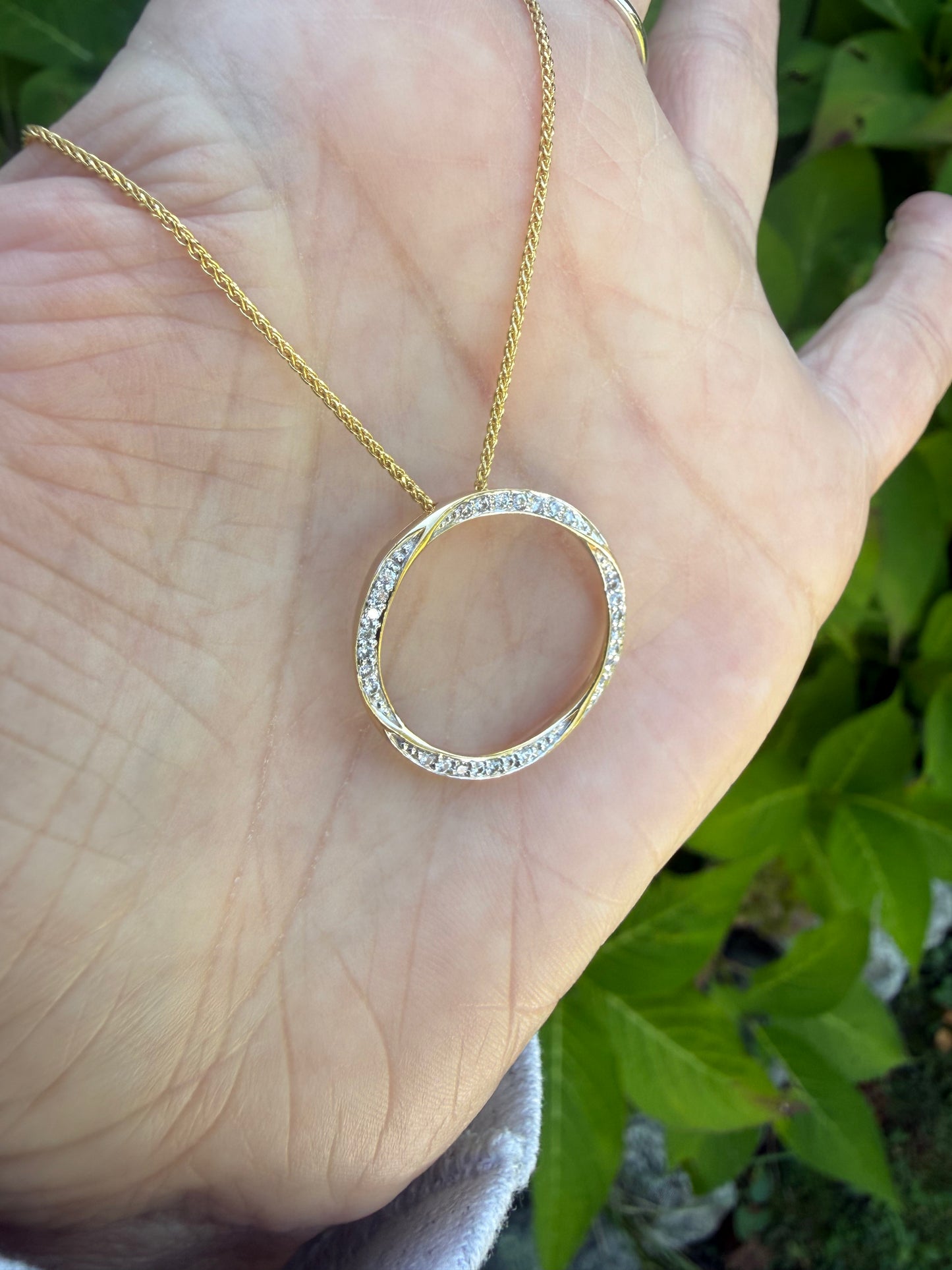 Diamond Circle Pendant