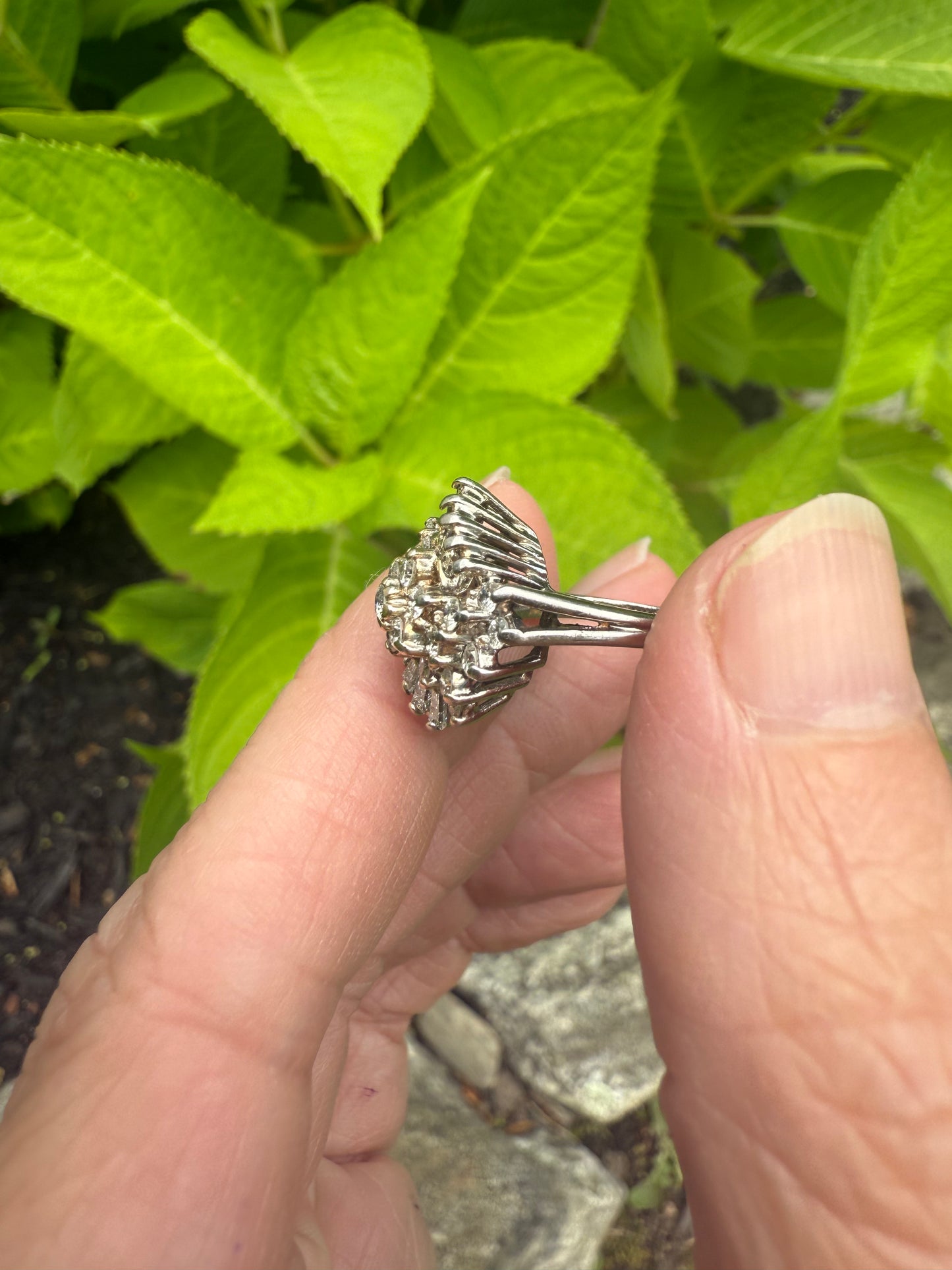 Vintage Diamond Ballerina RIng