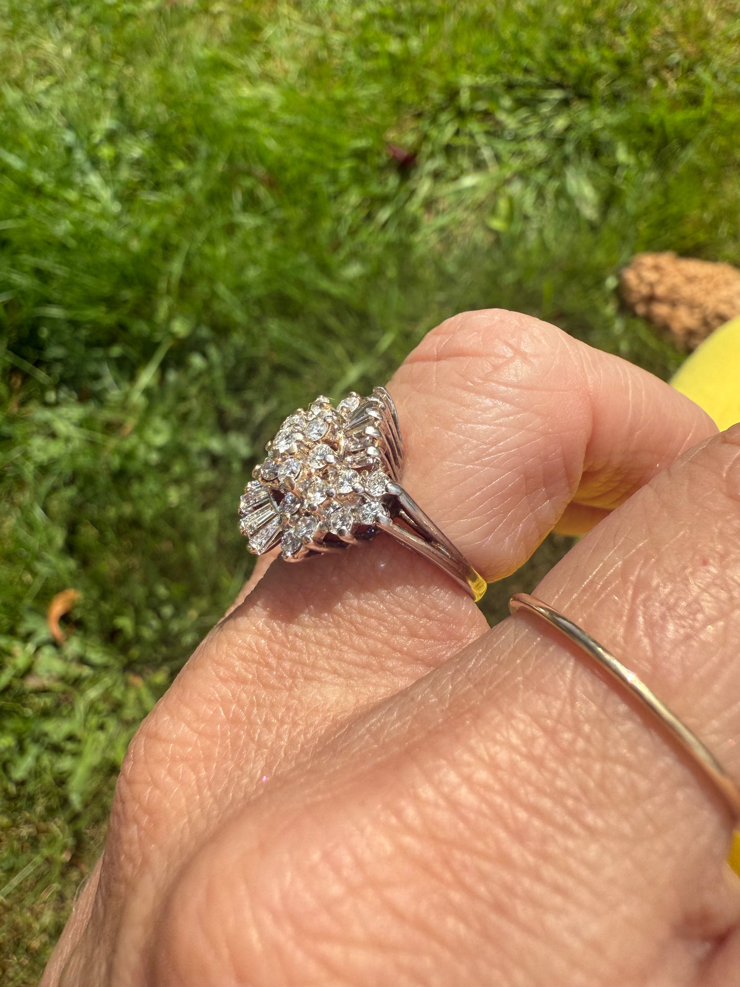 Vintage Diamond Ballerina RIng