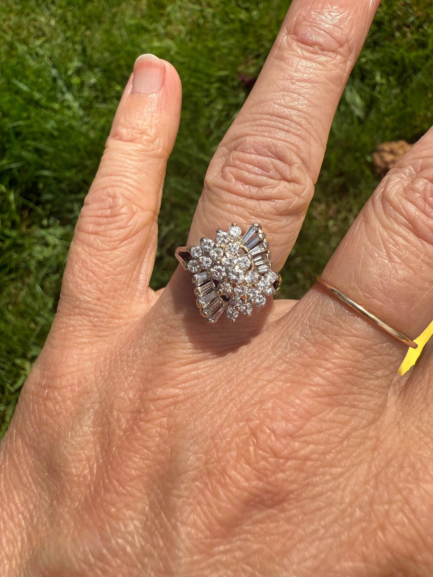 Vintage Diamond Ballerina RIng